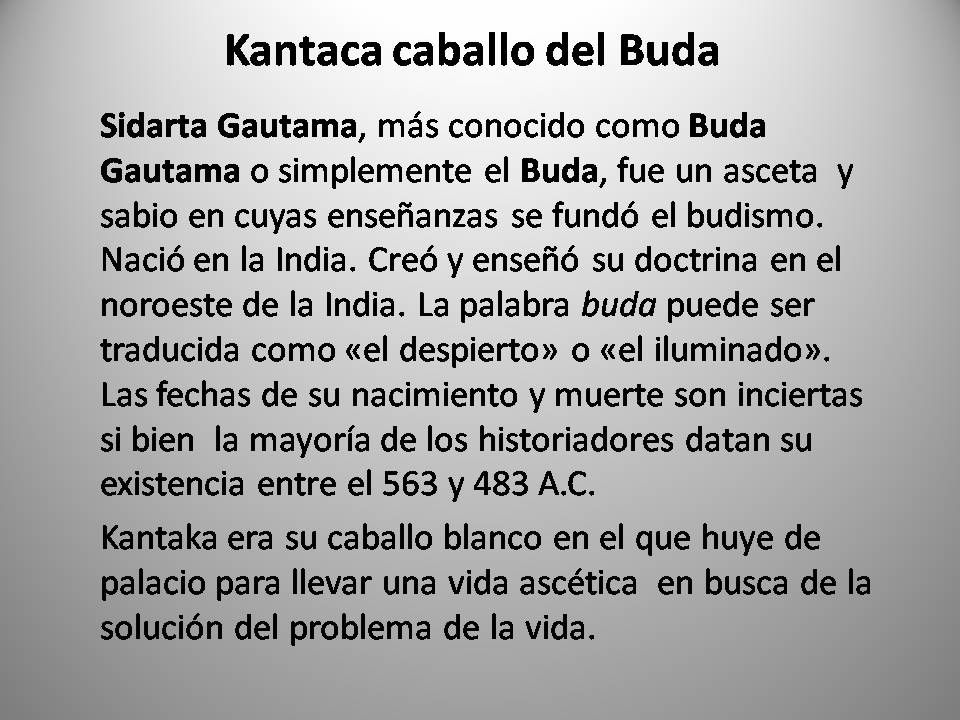 Kantaka el caballo de Buda