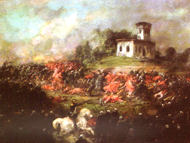 Batalla de Pavon enfrentados el General Bartolome Mitre y el General Justo Jose de Urquiza. 1861