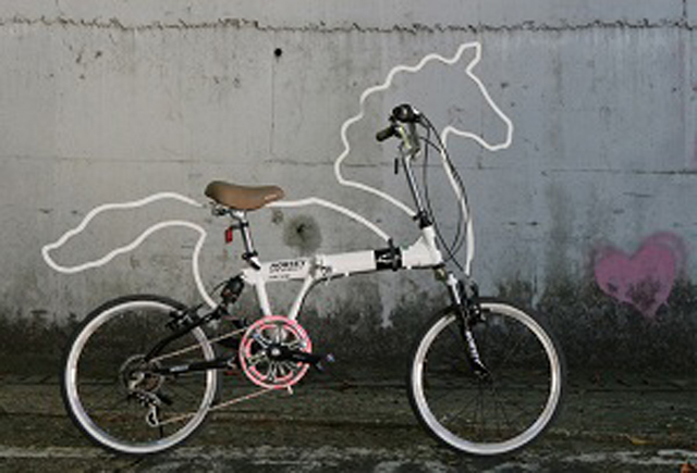 Accesorio para bicicleta convertida en caballo