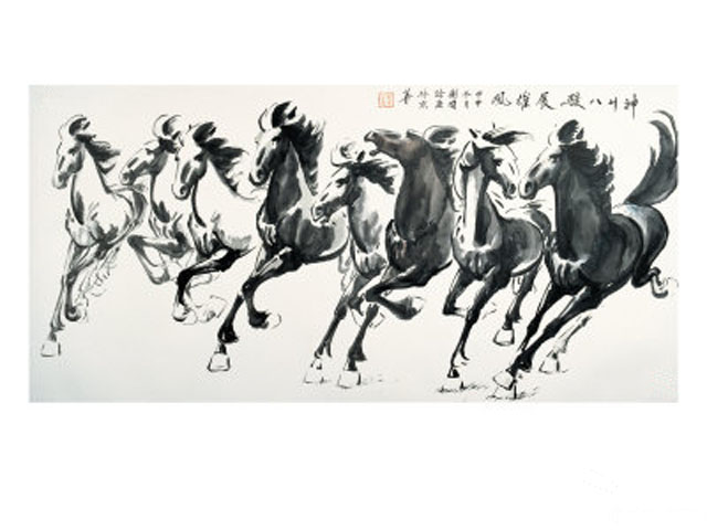 Dibujos artísticos de caballos.