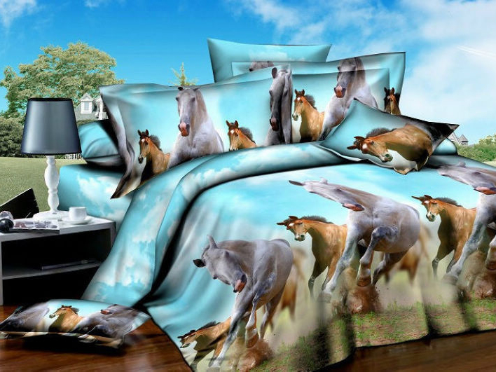 Ropa de cama con imagenes de caballos