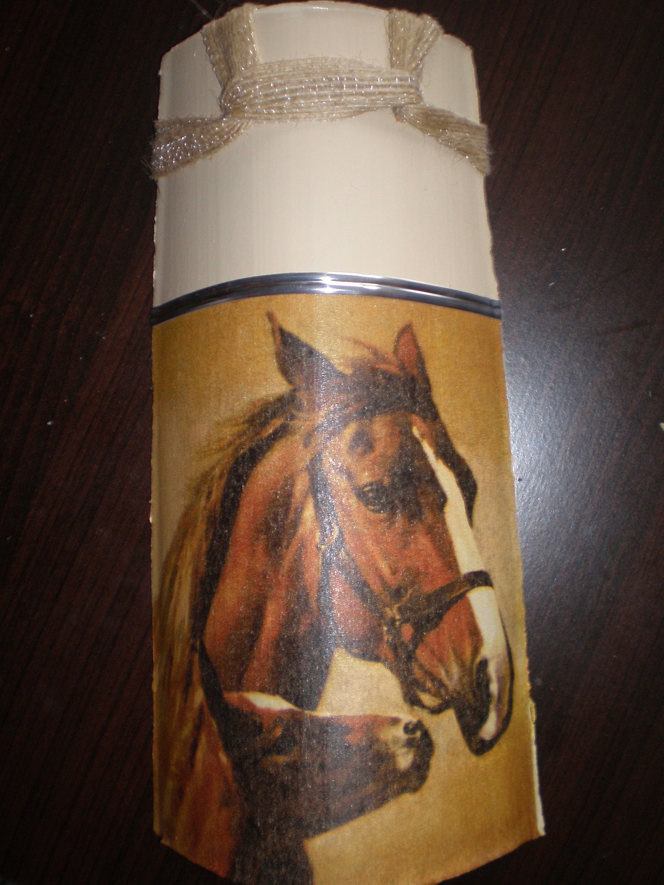 teja pintada con caballos
